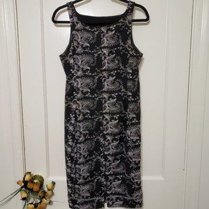 Nicole Miller sleeveless embroidered dress Size 8